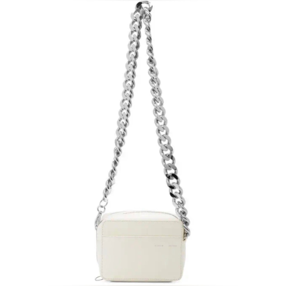 Kara Chunky Chain White Camera Bag